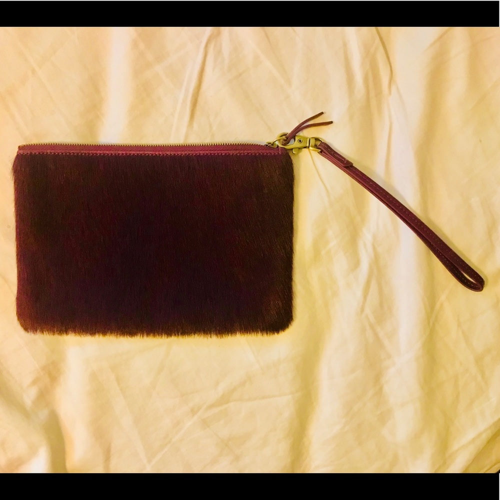 Hobo cowhide wristlet